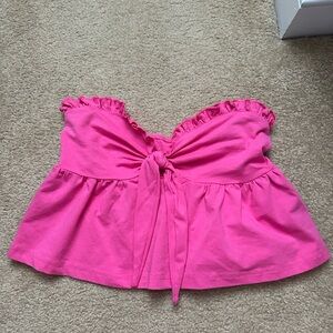 Pink Shein crop top